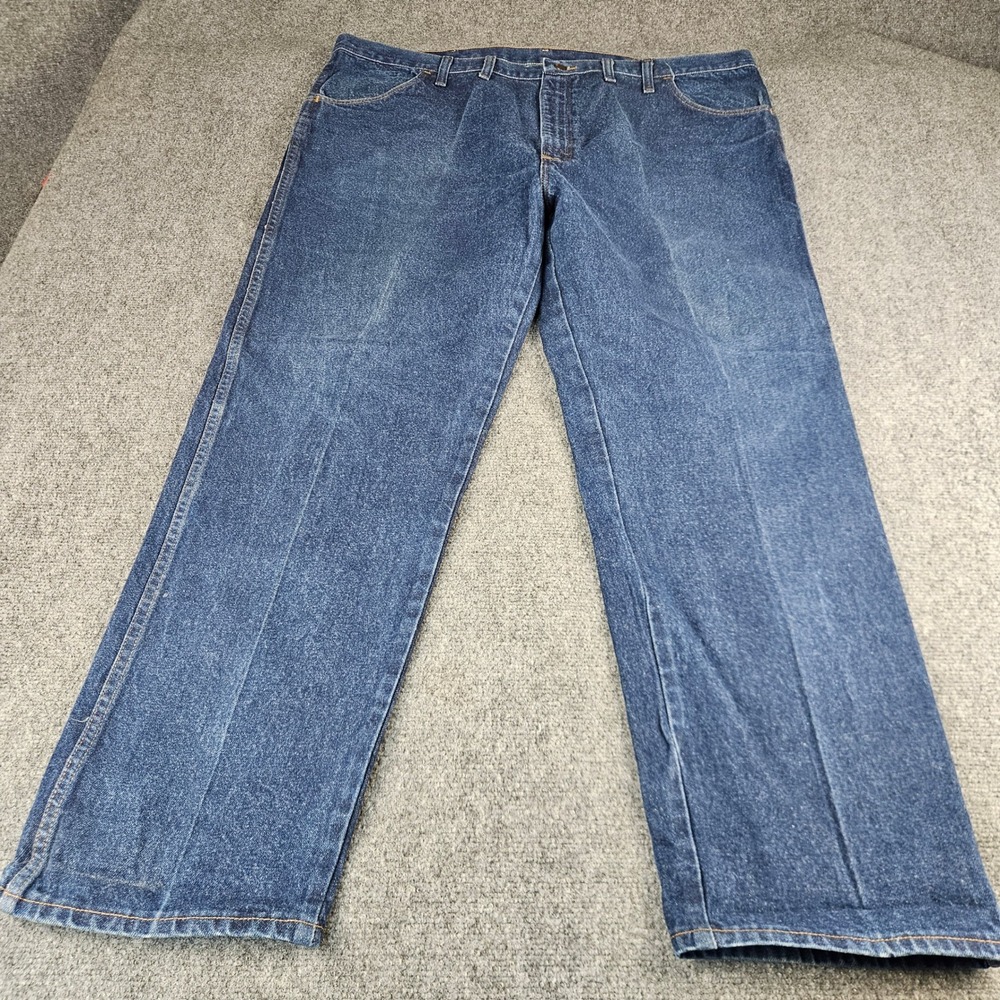 Rustler Mens Regular‎ Fit Straight Leg Denim Jeans Dark Wash 46x30 87619PW
